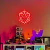 LSZSARIES™ D20 Dice Gaming Room Decor Neon Sign