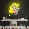 LSZSARIES™ Hand Smoke Artwork Mystic Modern Neon Sign