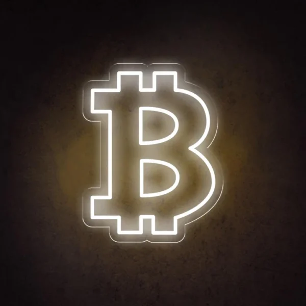 Bitcoin Home LSZSARIES™ Bitcoin Home Wall Decor Neon Sign