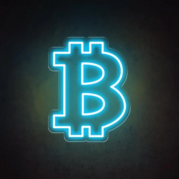 Bitcoin Home LSZSARIES™ Bitcoin Home Wall Decor Neon Sign