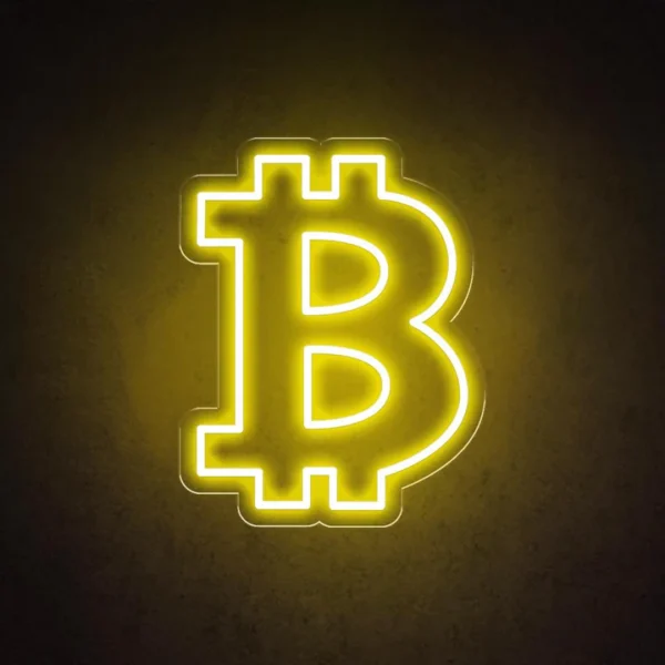 Bitcoin Home LSZSARIES™ Bitcoin Home Wall Decor Neon Sign