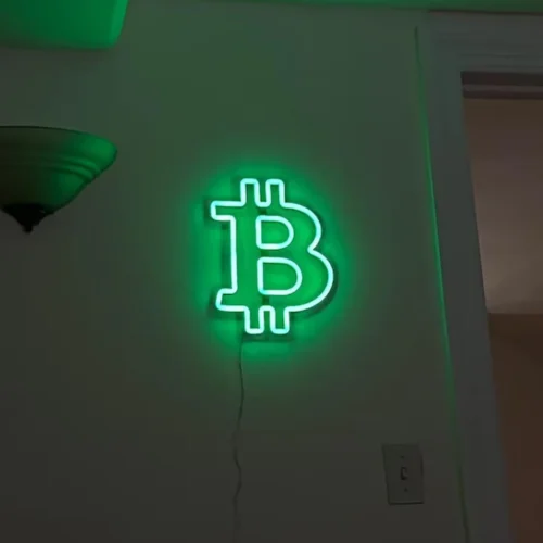 LSZSARIES™ Bitcoin Home Wall Decor Neon Sign