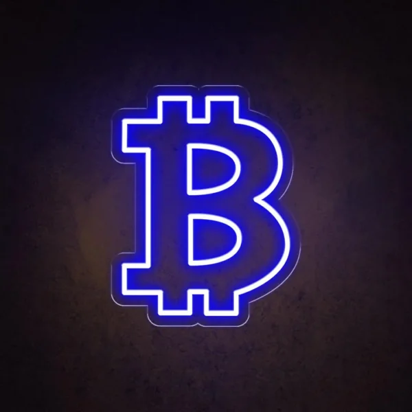 Bitcoin Home LSZSARIES™ Bitcoin Home Wall Decor Neon Sign