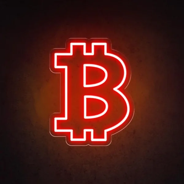 Bitcoin Home LSZSARIES™ Bitcoin Home Wall Decor Neon Sign
