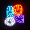 LSZSAEIES™ Distorted Smiley Wall Decor Neon Sign