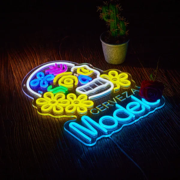 LSZSARIES™ Cerveza Modelo Beer Bar WallDecor Neon Sign