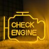 Version 1.0.0 LSZSARIES™ Check Engine Light Neon Sign(Lemon Yellow)