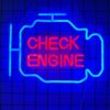 Version 1.0.0 LSZSARIES™ Check Engine Light Neon Sign(Ice Blue)